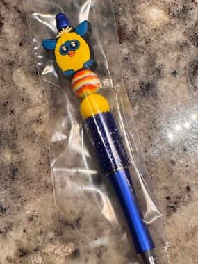 FURBY Playful Blue & Yellow Novelty Character Pen